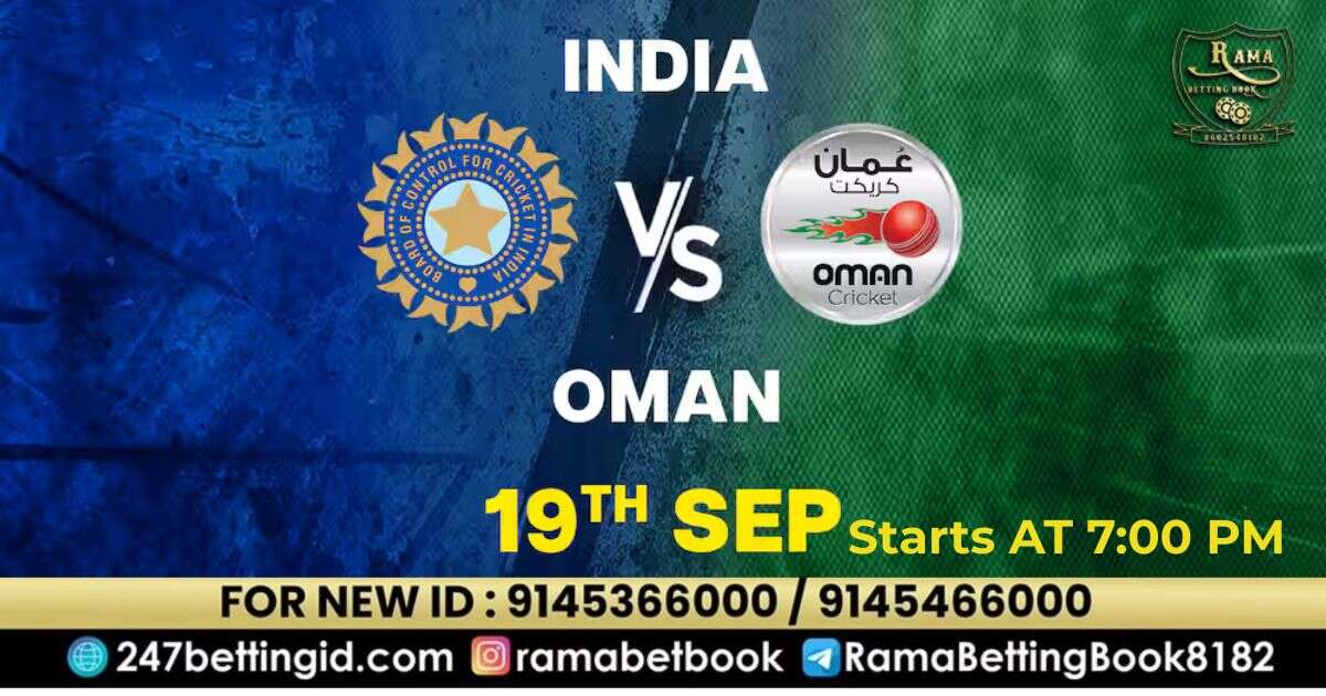 Asia Cup 2025 Match 12: India vs Oman live score & commentary. Stay updated with match highlights, updates & secure your online betting ID today.